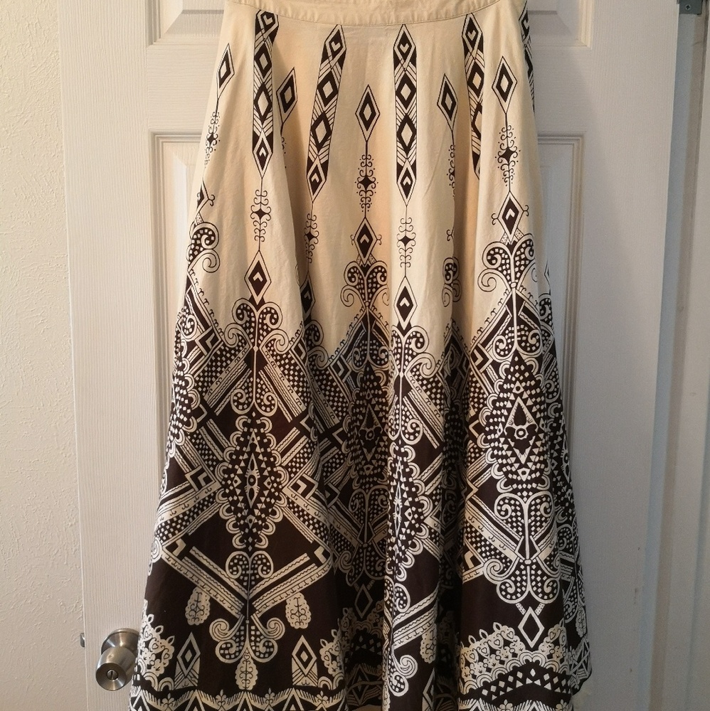 Bohemian Cotton Maxi Skirt